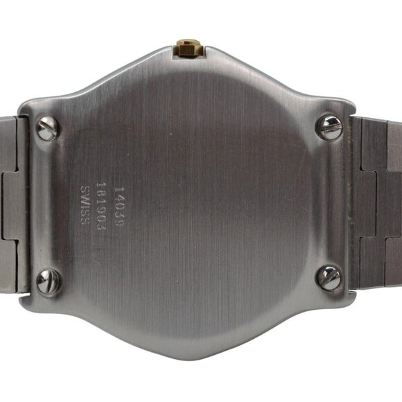 Men's 34mm Ebel Classic Wave Two Tone Beige Dial Swiss Quartz Watch Ref: 181903! - Picture 10 of 10